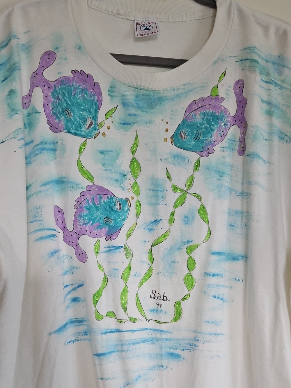 Delta Tee Hand Painted Size XL